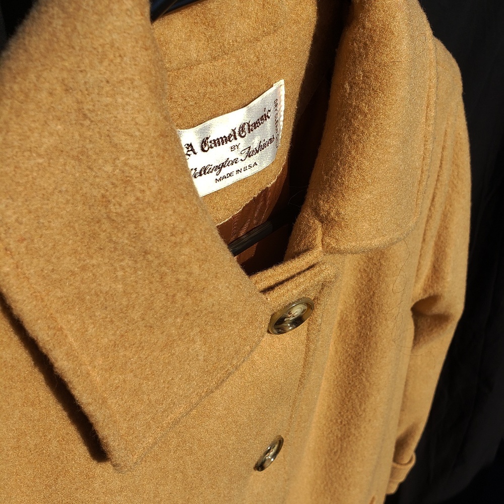 Sand/Tan Camel Hair Long Winter Coat - M/L